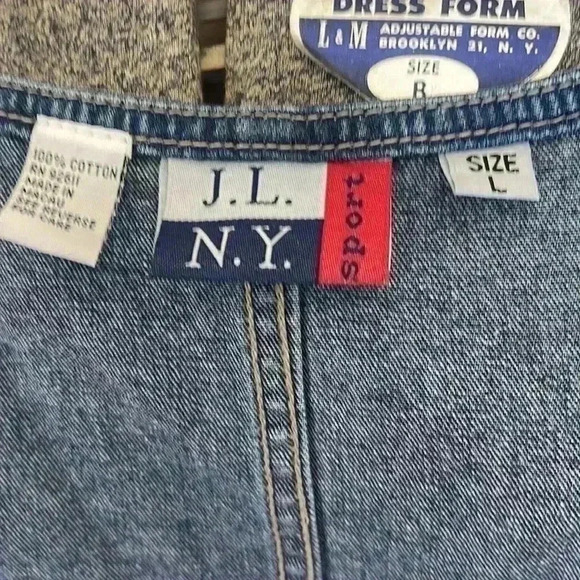 Denim sport summer jumper. Size large. - Picture 2 of 6